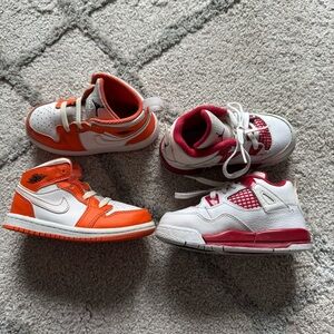 Nike Air Jordan Retro 4 Alternate 89 sneakers red  Jordan 1 Mid SE TD Orange 8